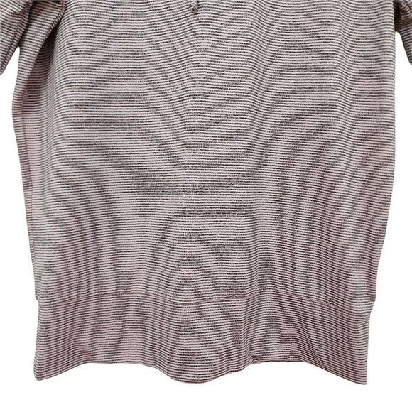 Skechers Top Womens Small Rose Gray Hooded Long Sleeve Striped Athletic Gym - Picture 5 of 10